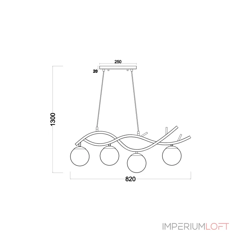 Подвесной светильник Freya Modern FR8015PL-04BS Подвесной светильник Freya Modern FR8015PL-04BS