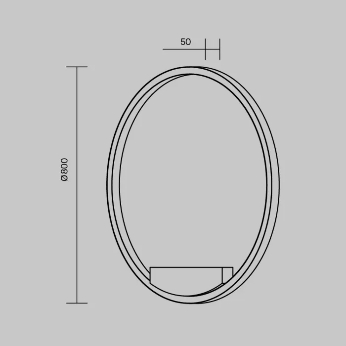 Настенный светильник (бра) Maytoni Rim MOD058WL-L50BSK от ImperiumLoft