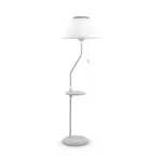 Торшер с полкой Maytoni Bouquet ARM023-FL-01-S Цвет арматуры серый Цвет плафонов белый