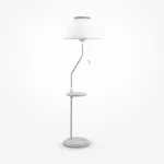 Торшер с полкой Maytoni Bouquet ARM023-FL-01-S Цвет арматуры серый Цвет плафонов белый
