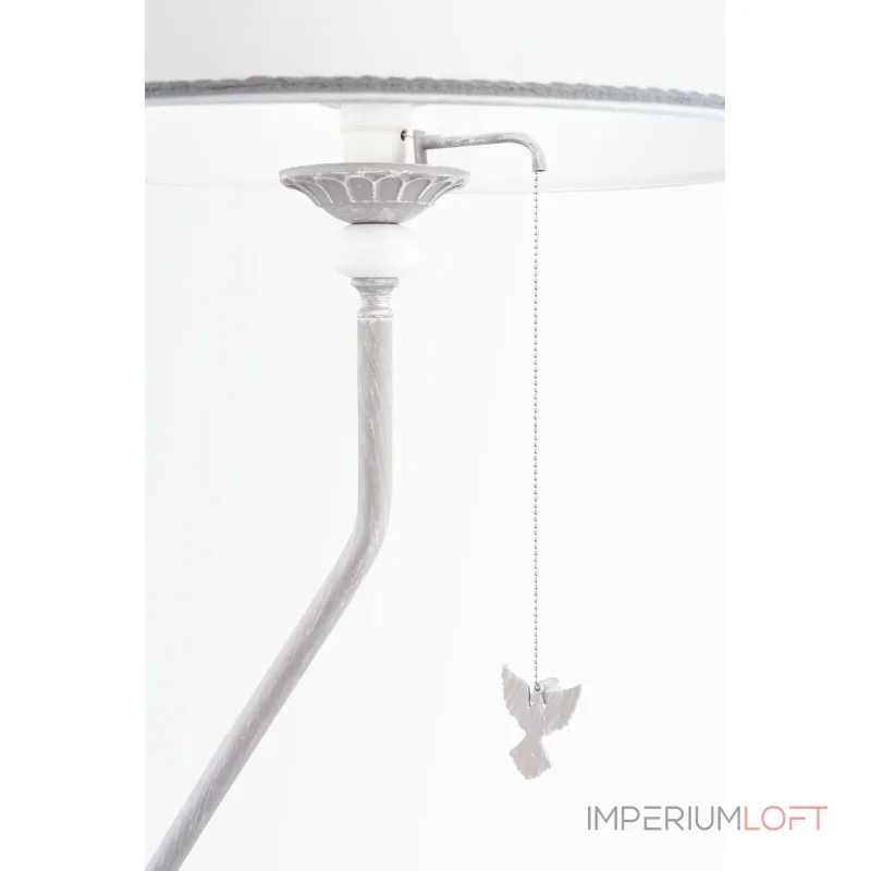 Торшер с полкой Maytoni Bouquet ARM023-FL-01-S Цвет арматуры серый Цвет плафонов белый