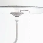 Торшер с полкой Maytoni Bouquet ARM023-FL-01-S Цвет арматуры серый Цвет плафонов белый