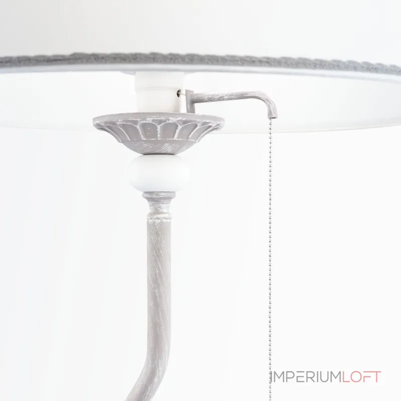 Торшер с полкой Maytoni Bouquet ARM023-FL-01-S Цвет арматуры серый Цвет плафонов белый