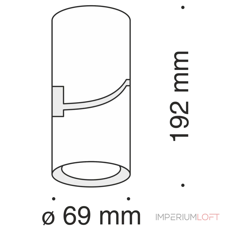 Накладной светильник Maytoni Tube C019CW-01B Цвет арматуры черный Цвет плафонов черный
