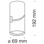 Накладной светильник Maytoni Tube C019CW-01W Цвет арматуры белый Цвет плафонов белый