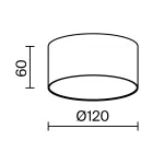 Накладной светильник Maytoni Zon C032CL, 12W3K, RD, MG