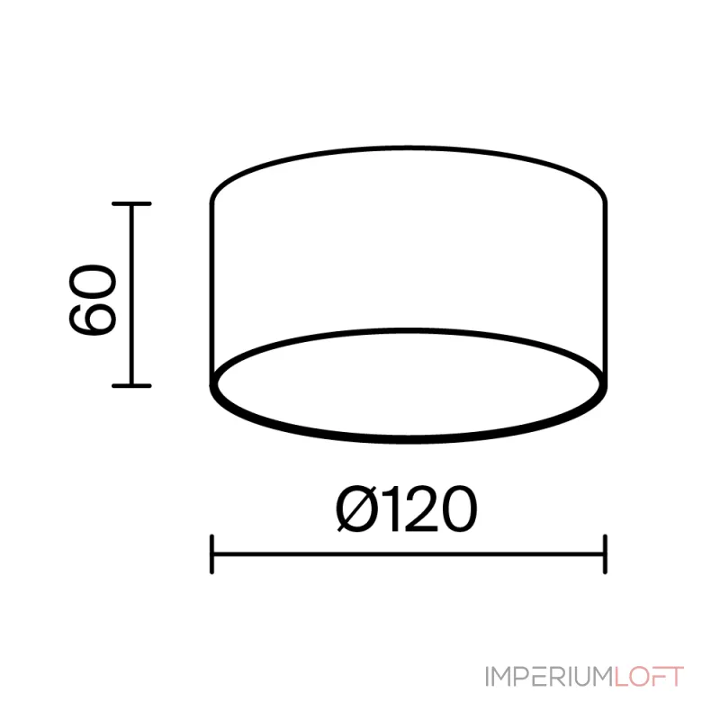 Накладной светильник Maytoni Zon C032CL, 12W3K, RD, MG