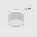 Накладной светильник Maytoni Zon C032CL, 12W4K, RD, W