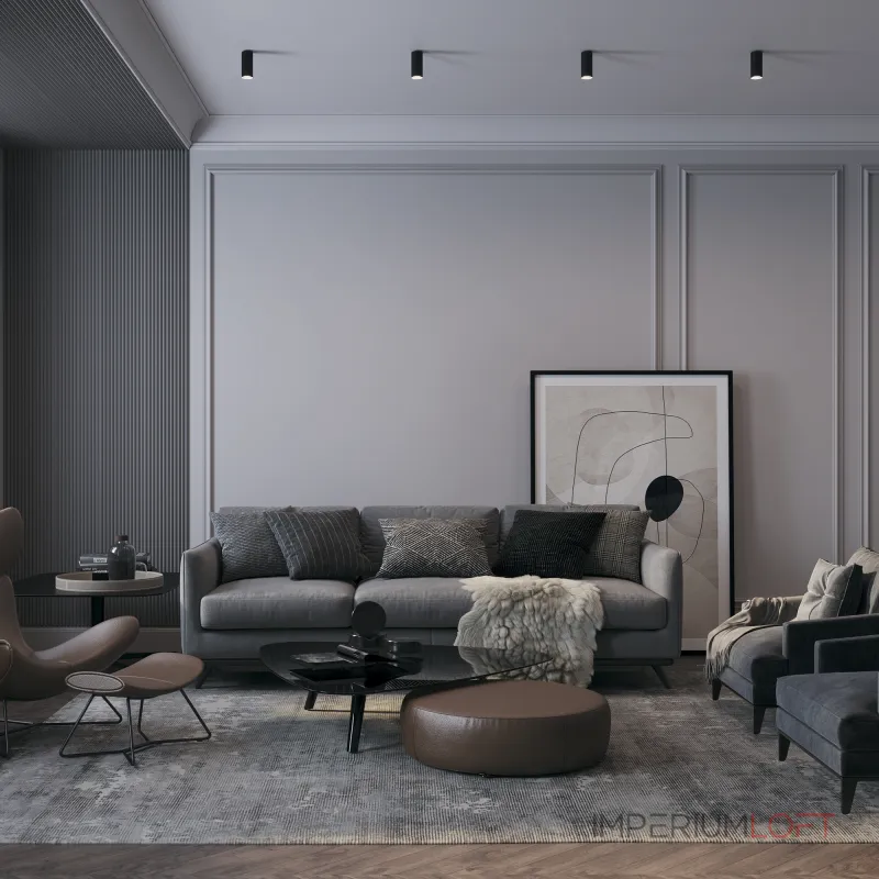Накладной светильник Maytoni Focus S C052CL-01B Цвет арматуры черный Цвет плафонов черный Накладной светильник Maytoni Focus S C052CL-01B Цвет арматуры черный Цвет плафонов черный