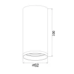 Накладной светильник Maytoni Focus S C052CL-01MG Цвет арматуры латунь Цвет плафонов латунь