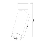 Накладной светильник Maytoni Focus Led C055CL-L12W3K Цвет арматуры белый Цвет плафонов белый