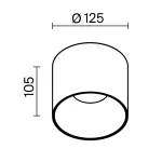 Накладной светильник Maytoni Alfa LED C064CL-01-25W4K-RD-WB