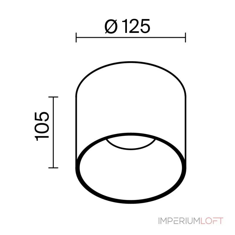 Накладной светильник Maytoni Alfa LED C064CL-01-25W4K-RD-WB