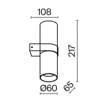 Накладной светильник Maytoni Design C069WL-02MG