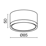 Накладной светильник Maytoni Hoop C086CL-GX53-SRD-W