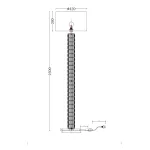 Торшер Maytoni Talento DIA008FL-01CH Цвет арматуры хром Цвет плафонов белый