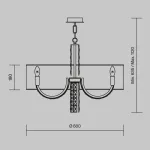 Подвесная люстра Maytoni DIA008PL-08CH