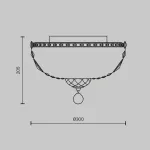 Потолочная люстра Maytoni DIA100-CL-03-G