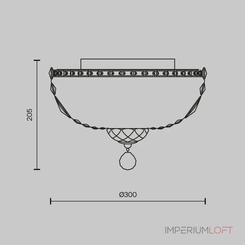 Потолочная люстра Maytoni DIA100-CL-03-G