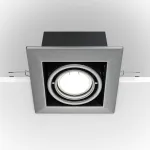 Встраиваемый светильник Maytoni Metal DL008-2-01-S Цвет арматуры серый