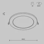 Встраиваемый светильник Maytoni Stockton DL018-6-L18W Цвет арматуры белый Цвет плафонов белый