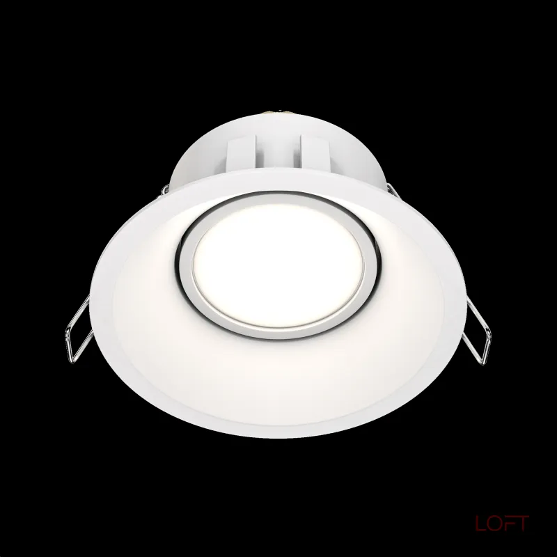 Встраиваемый светильник Maytoni Dot DL028-2-01W Цвет арматуры белый Встраиваемый светильник Maytoni Dot DL028-2-01W Цвет арматуры белый