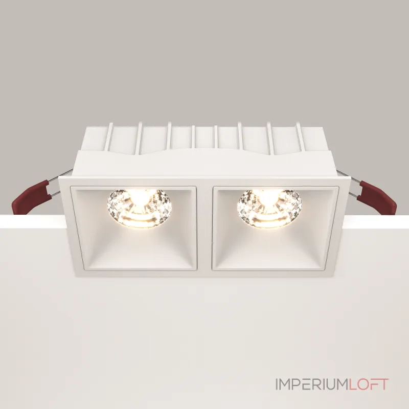 Встраиваемый светильник Maytoni Alfa DL043-02-15W3K-D-SQ-W