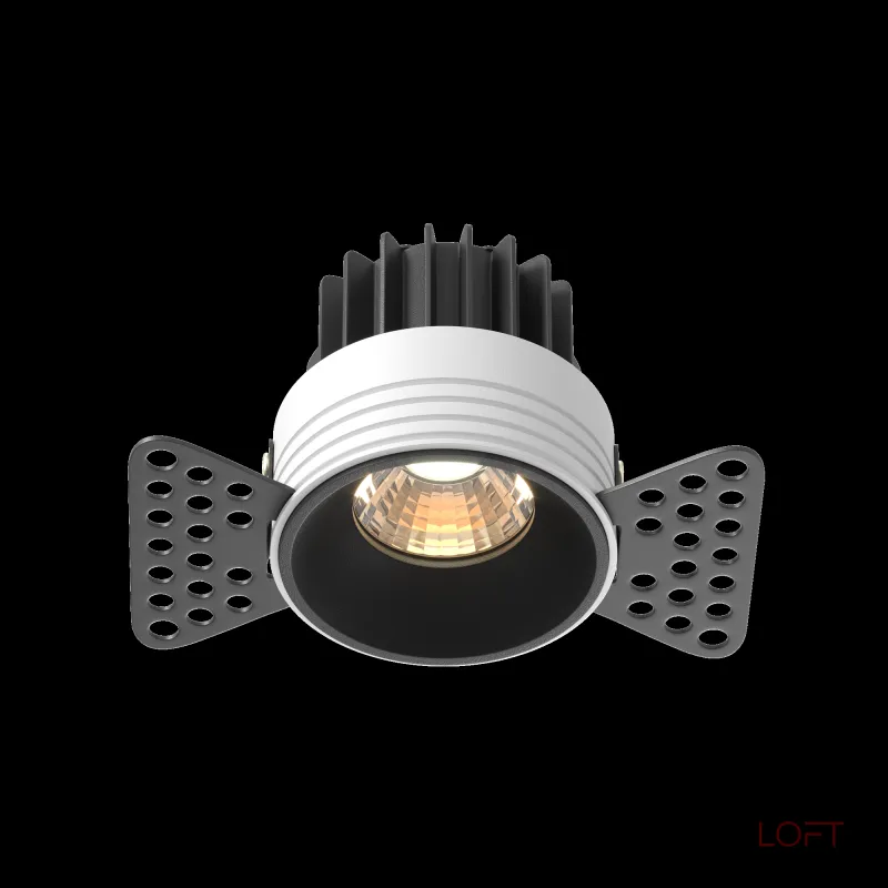 Встраиваемый светильник Maytoni Round DL058, 7W3K, TRS, B