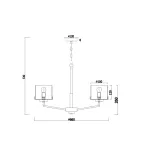 Подвесная люстра Freya FR5096PL-05CH