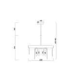 Люстра на штанге Freya FR5104PL-06BS3