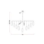 Люстра на штанге Freya FR5104PL-08BS