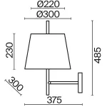 Бра Freya Sandy FR5118WL-01BS Цвет плафонов белый Цвет арматуры латунь