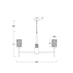 Подвесная люстра Freya Elsa FR5133PL-08CH 