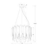 Подвесная люстра Freya FR5217PL-05FG