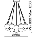 Подвесная люстра Freya FR5231PL-19CH