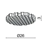 Сотовый фильтр Maytoni Wise HoneyComb-D26