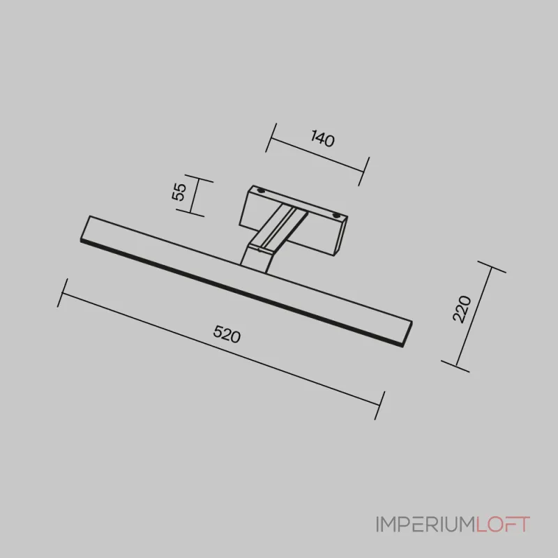 Подсветка для зеркала Maytoni Decart MIR010WL-L12B4K Цвет плафонов черный