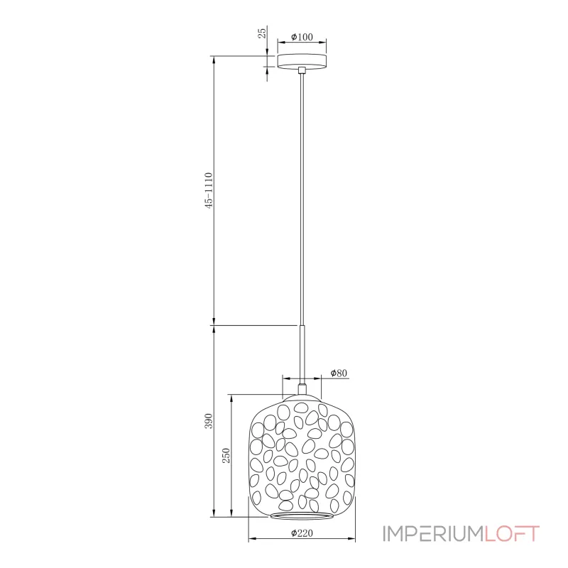 Подвесной светильник Maytoni Dolce MOD001PL-01CFL