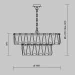 Подвесная люстра Maytoni MOD043PL-12CH