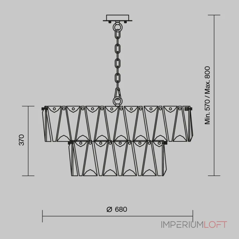 Подвесная люстра Maytoni MOD043PL-12CH