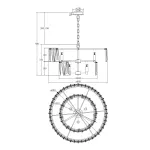 Подвесная люстра Maytoni MOD043PL-12CH