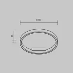 Накладной светильник Maytoni Halo MOD058CL, L25WK