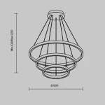 Подвесная люстра Maytoni MOD058PL-L100BK