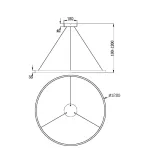 Подвесная люстра Maytoni MOD058PL-L65BS3K