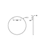 Накладной светильник Maytoni Rim MOD058WL-L50W3K