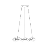 Подвесная люстра Maytoni MOD081PL-L50G3K