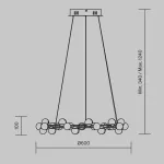 Подвесная люстра Maytoni MOD081PL-L50G3K