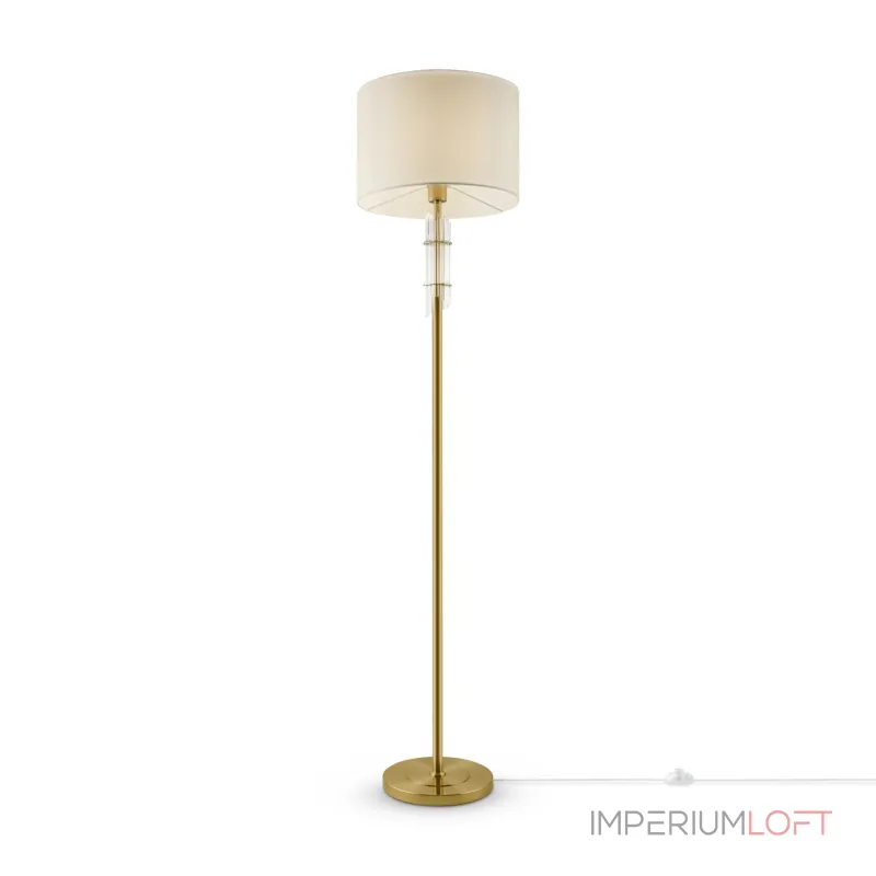 Торшер Maytoni Alloro MOD088FL-01BS Цвет арматуры латунь Цвет плафонов белый Торшер Maytoni Alloro MOD088FL-01BS Цвет арматуры латунь Цвет плафонов белый