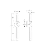 Бра Maytoni Stelo MOD116WL-L7BS3K Цвет арматуры латунь Цвет плафонов белый