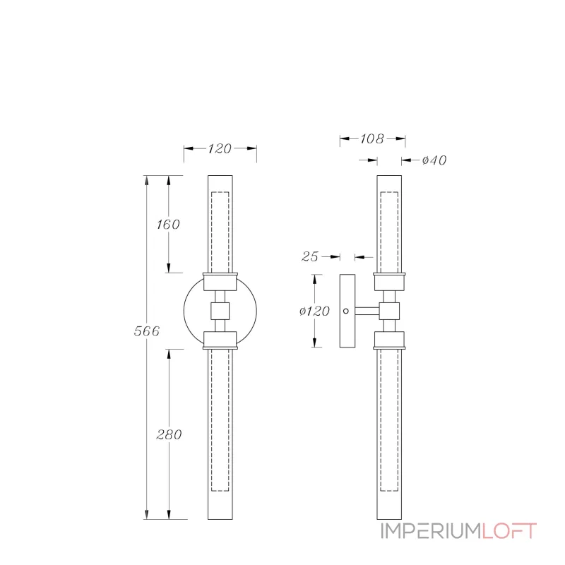 Бра Maytoni Stelo MOD116WL-L7BS3K Цвет арматуры латунь Цвет плафонов белый